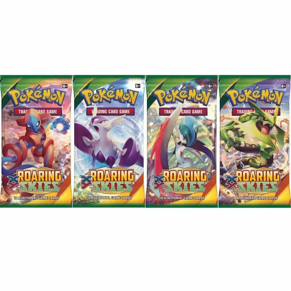 Sleeved Roaring Skies Booster Packs (Opened LIVE)